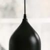 A close-up shot of a black pendant light. Náhled obrázku produktu