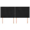 vidaXL Kopfteil mit Ohren Schwarz 203x16x118/128 cm Samt Produktbild-Vorschau 3