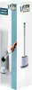 The image shows the packaging of a toilet brush set, with a hand holding the brush on one side and a product illustration on the other. Podgląd zdjęcia produktu