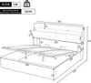 Flieks Polsterbett 180x200cm mit Lattenrost, Stauraumbett Produktbild-Vorschau 7
