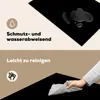 KitchenYeah© Herdabdeckplatte Schwarz - Einfarbig , Produktbild-Vorschau 2