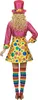 Süsse Clown-Frau Damenkostüm Zirkus gelb-pink-bunt - S Produktbild-Vorschau 5