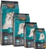 Several bags of cat food are displayed in varying sizes against a white background. Produktbild-Vorschau