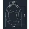 WC-Sitz mit Absenkautomatik,MDF Holzkern,Toilettensitz Produktbild-Vorschau 7