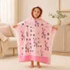 Strandtuch-Poncho für Kinder mit Kapuze - Lama, 170 cm Produktbild-Vorschau 2