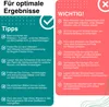 An image with two columns of text providing tips and important information about using floral foam. Produktbild-Vorschau