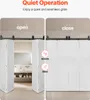 Sistema di porte scorrevoli a libro SucceBuy, 193 cm, nero Anteprima dell’immagine prodotto 5