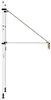 vidaXL Marquise rétractable Manuelle 100 cm Orange/Blanc Voir les images du produit 4