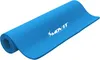 A rolled-up blue yoga mat on a white background. Podgląd zdjęcia produktu