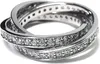 Spielring 925 Silber rhod mit Zirkonias 3teilig Produktbild-Vorschau 1