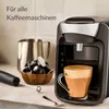 Cosumy 6 bicchieri da cappuccino con manico e cucchiaio - Anteprima dell’immagine prodotto 3