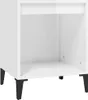 vidaXL Nachttisch Hochglanz-Weiß 40x35x50 cm Produktbild-Vorschau 2