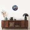 Wanduhr - Rund - Glasuhr - frau retro stil - 30x30cm - Produktbild-Vorschau 7