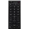 A black remote control is shown against a white background. Produktbild-Vorschau