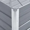 vidaXL Lit surélevé de jardin Acier galvanisé 240x80x77 cm Voir les images du produit 7