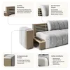 Masseno Ecksofa SETIA LM R-S mit L-Form, Sofa, Produktbild-Vorschau 8