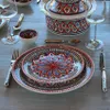 Assiette plate Bakir rouge - D 24 cm Voir les images du produit 3