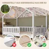 Crazy Pine Hausbett 100x200 cm – Kinderbett aus Naturholz Produktbild-Vorschau 4