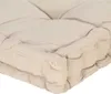 vidaXL Paletový vankúš Bavlna 120 × 40 × 7 cm Béžová Náhľad obrázku produktu 5