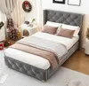 OKWISH lit rembourré  90x200 cm - Lit Simple Rembourré avec Voir les images du produit 1