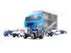 KIK - TIR-Transporter + Polizeiwagen aus Metall Produktbild-Vorschau 5
