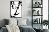 MuchoWow® Gerahmtes Poster Farbe - Schwarz - Abstrakt 60x90 Produktbild-Vorschau 4