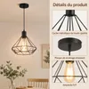 ZMH Deckenleuchte Schwarz 1 Flammig Deckenlampe Vintage Produktbild-Vorschau 13