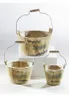 3er Set Pflanze Schale Topf Kübel Blumen Kräuter Töpfe Produktbild-Vorschau 3