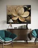 Leinwandbild Blumenblätter Glamour 90x60 Feeby Beige bild Produktbild-Vorschau 2
