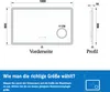 Badspigel mit Steckdose 100×60cm Uhr LED Schminkspiegel Produktbild-Vorschau 9