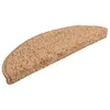 vidaXL Podložky na kroky 15 ks 56x17x3 cm béžová polkruhová Náhľad obrázku produktu 3