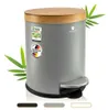 Exitoso 15818, 5 l, Rond, Acier inoxydable, Bambou, Gris, Voir les images du produit 1