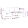 Cloris Designermöbel 3-Sitzer-Sofa Schwarz 180 cm Produktbild-Vorschau 9