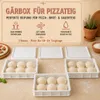 Pizza Lover 3x Pizzaballenbox mit Deckel in weiß - Größe Produktbild-Vorschau 2