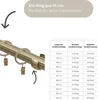 320 cm Zweiläufige Gardinenstange Ø 25/19 mmAntikgold mit Produktbild-Vorschau 4