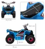 HOMCOM Elektro Kinderquad, Mini Elektroquad mit Vorwärts-, Produktbild-Vorschau 3