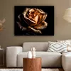 MuchoWow® - Leinwandbilder - Rose - Gold - Floral - Produktbild-Vorschau 5