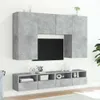 The Living Store TV-Wandschrank Betongrau 100x30x30 cm Produktbild-Vorschau 5