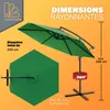KINGSLEEVE® Parasol de jardin extérieur en alu Parasol Voir les images du produit 3
