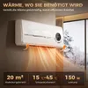 Heizlüfter zur Wandmontage 2000W Keramik-Wandheizung mit Produktbild-Vorschau 4