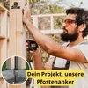 Pfostenträger höhenverstellbar 50 bis 200 mm Pfostenträger Produktbild-Vorschau 5