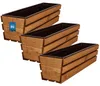 KOTARBAU® 3er Set Blumenkasten für Balkon 60x18x15cm Produktbild-Vorschau 1