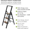 A step ladder with text describing its features in German and English. Anteprima dell’immagine prodotto