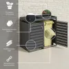 NovaTerra Mülltonnenbox mit 2 Türen mit Pflanzendach, Produktbild-Vorschau 5