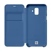 A blue flip cover case for a Samsung Galaxy A6+ Plus phone, shown open. Anteprima dell’immagine prodotto