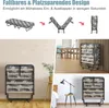 A collage showing a foldable bed in various states of deployment and in different room settings. It demonstrates its space-saving design and ease of use. Náhľad obrázku produktu