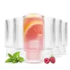 6 Stapelbare Cocktailgläser 330ml Geriffelte Saftgläser Produktbild-Vorschau 1