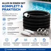 Hadice pro bazén s objímkami 38 mm x 8 m – včetně svorek a Náhled obrázku produktu 2