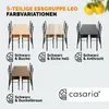 CASARIA® Esstisch mit 4 Stühlen Holz 5-tlg Set Metall Produktbild-Vorschau 7
