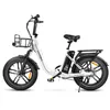A white electric bicycle with black accents is shown against a white background. Produktbild-Vorschau